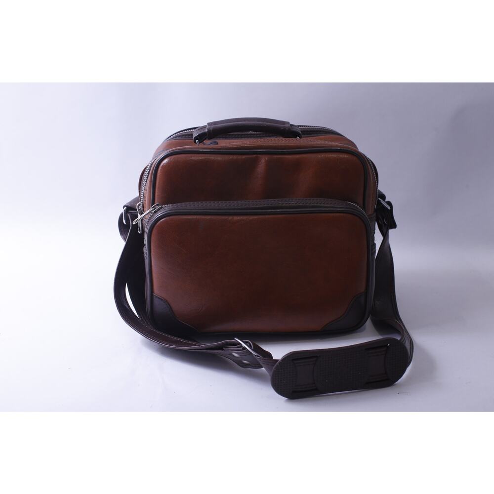 Brown Camera Bag with 3 Padded Compartments, Zipper Lock, Shoulder Bag,
